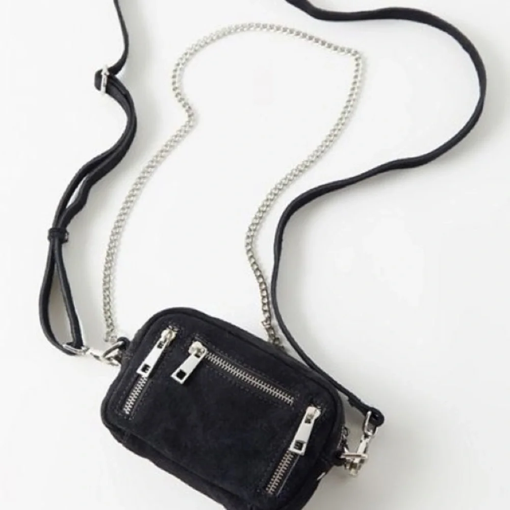 Núnoo Brenda Small Suede Crossbody Bag Green